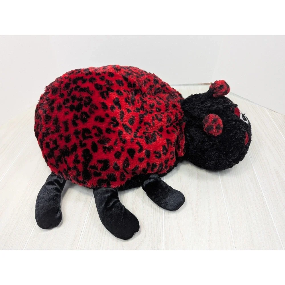 Dandee Large Ladybug Pillow Plush heart eyes cheeks round body - Picture 4 of 9